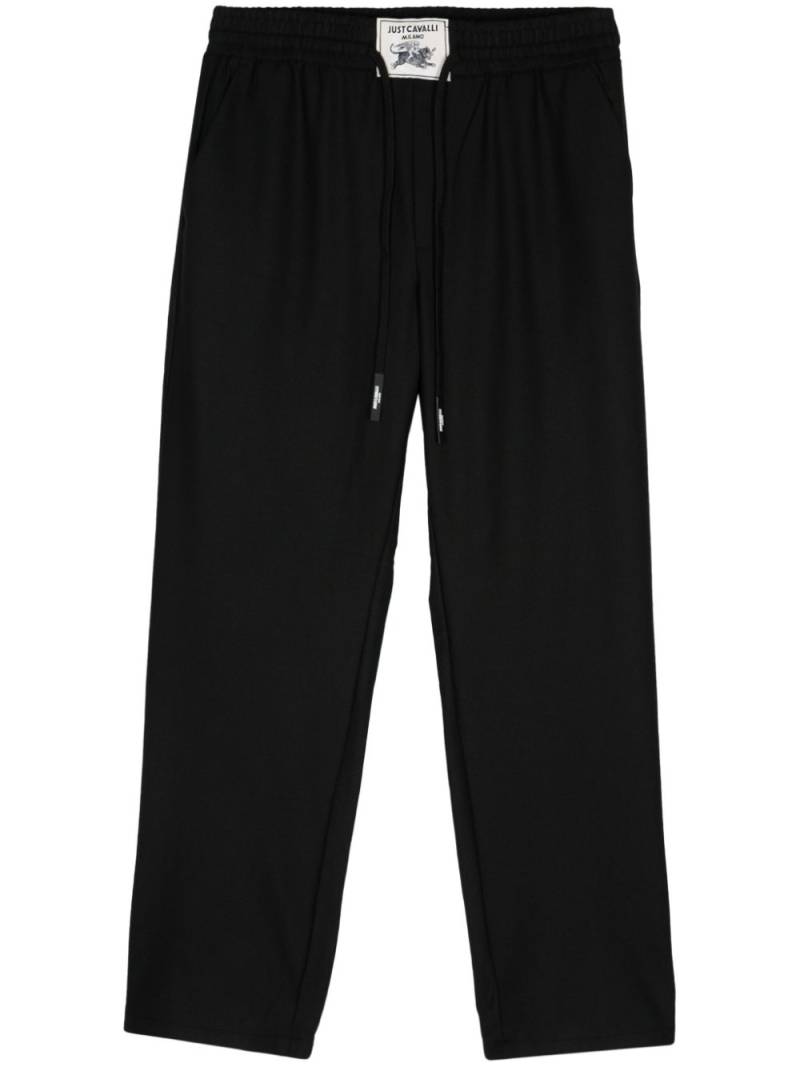 Just Cavalli logo-patch trousers - Black von Just Cavalli