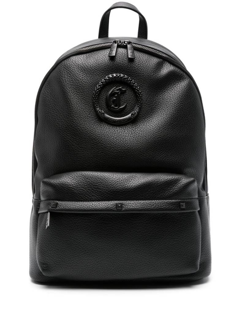 Just Cavalli logo-plaque backpack - Black von Just Cavalli