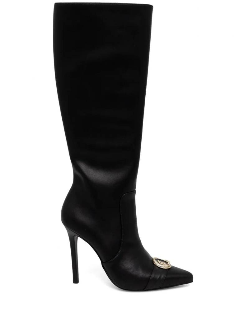 Just Cavalli logo-plaque boots - Black von Just Cavalli