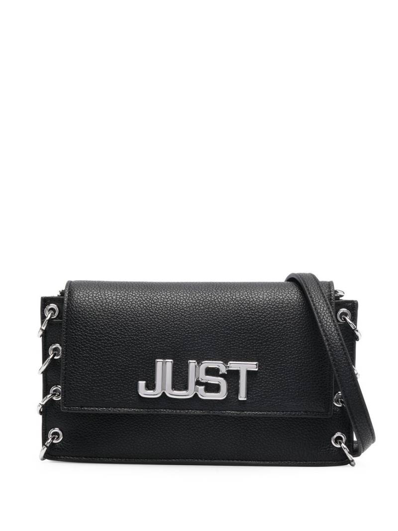 Just Cavalli logo plaque cross body bag - Black von Just Cavalli