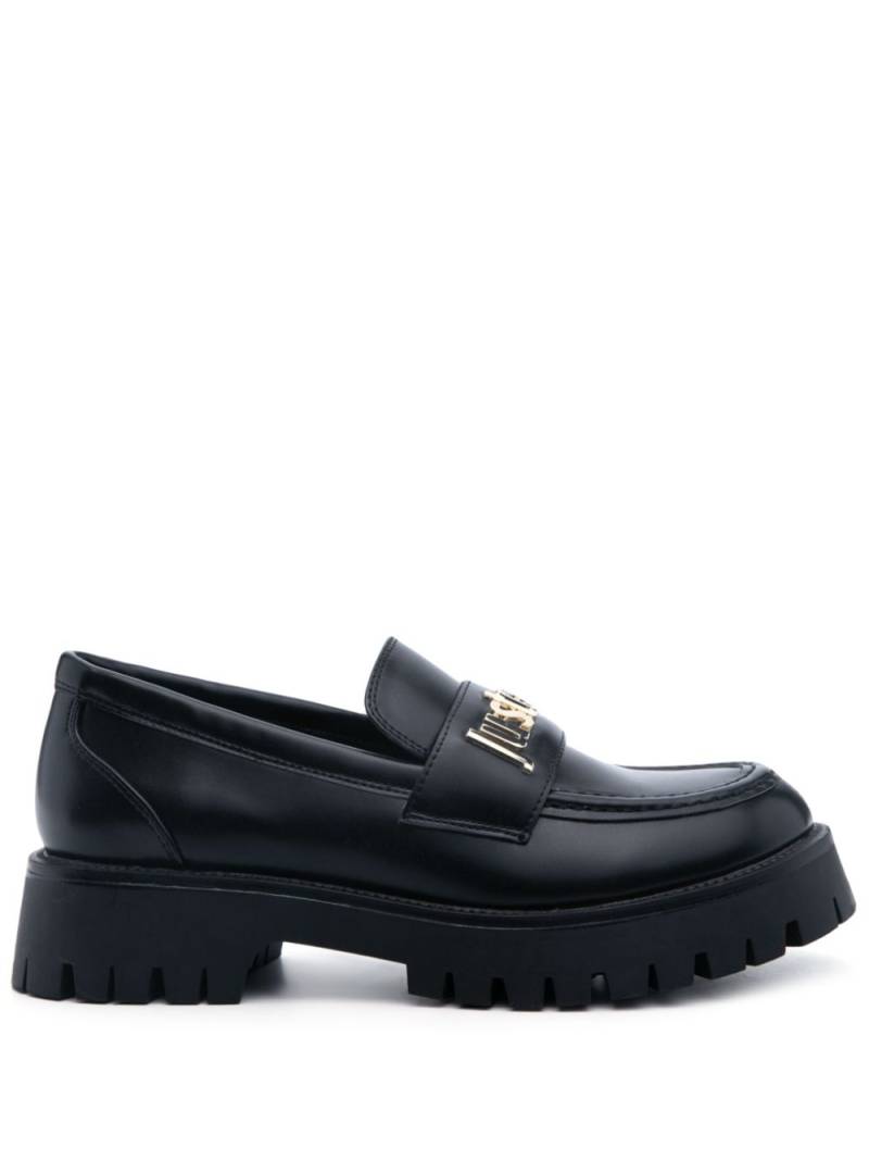 Just Cavalli logo-plaque loafers - Black von Just Cavalli