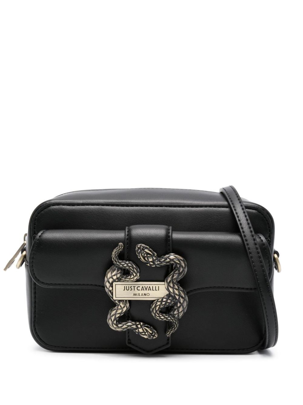 Just Cavalli logo-plaque shoulder bag - Black von Just Cavalli