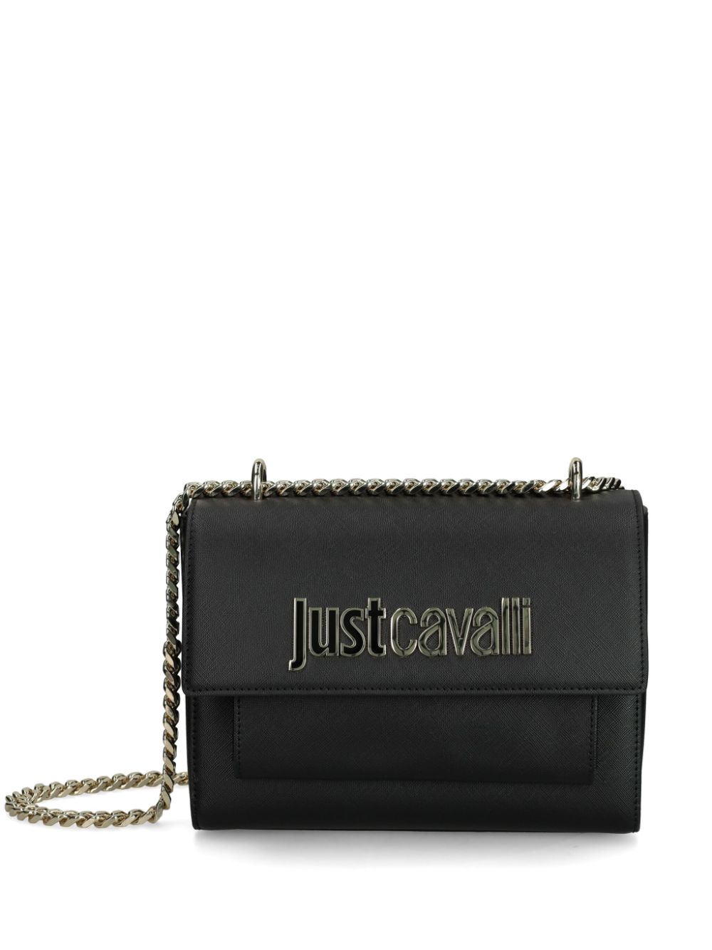 Just Cavalli logo-plaque shoulder bag - Black von Just Cavalli