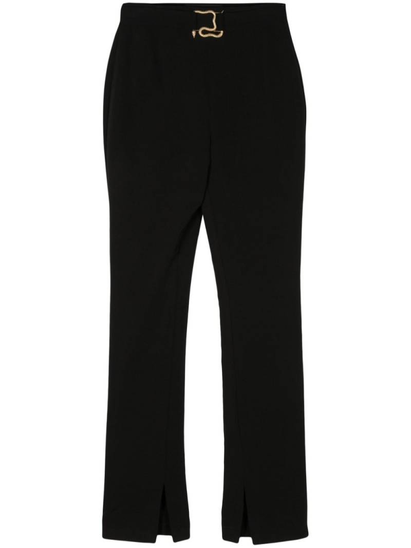 Just Cavalli logo-plaque tailored trousers - Black von Just Cavalli