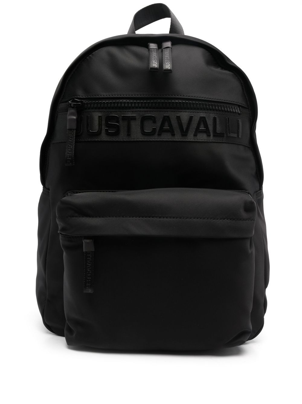 Just Cavalli logo-print backpack - Black von Just Cavalli