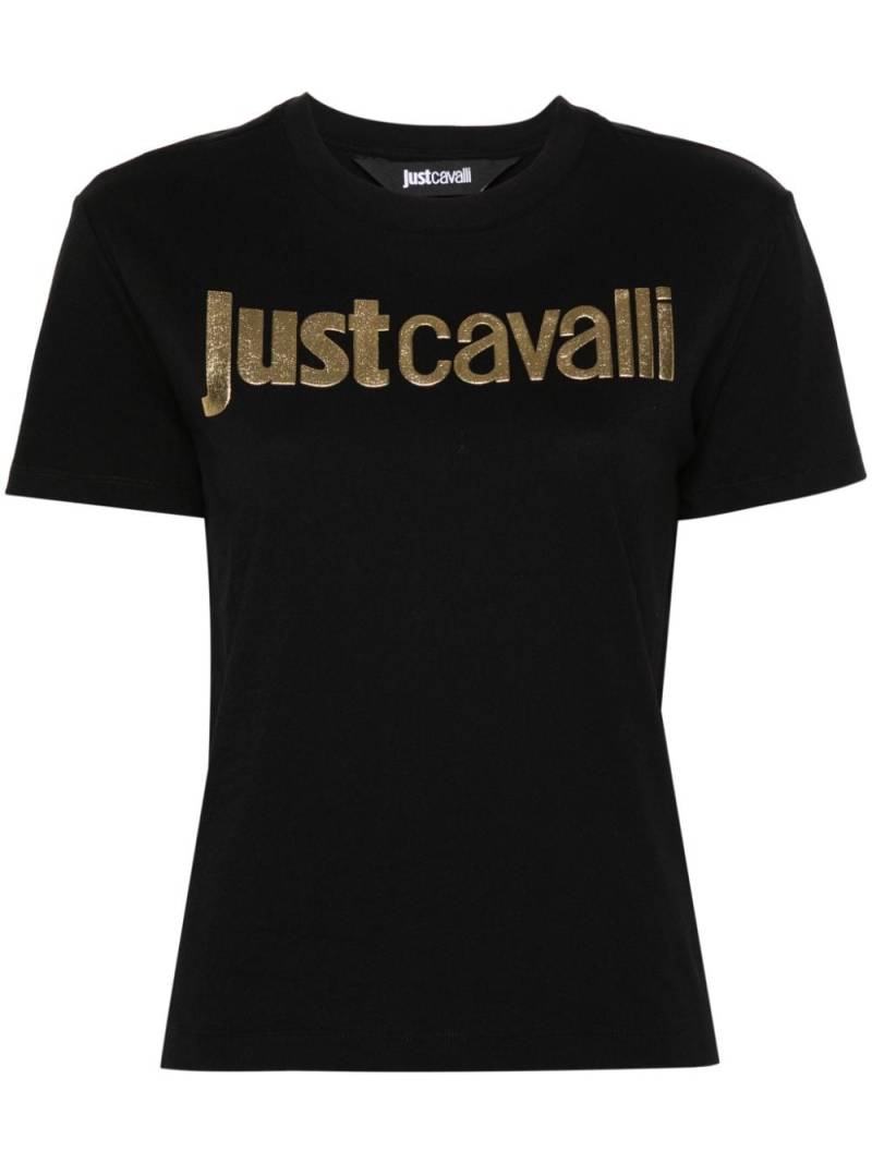 Just Cavalli logo-print cotton T-shirt - Black von Just Cavalli