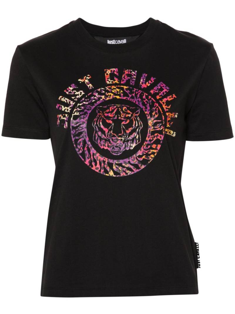 Just Cavalli logo-print cotton T-shirt - Black von Just Cavalli