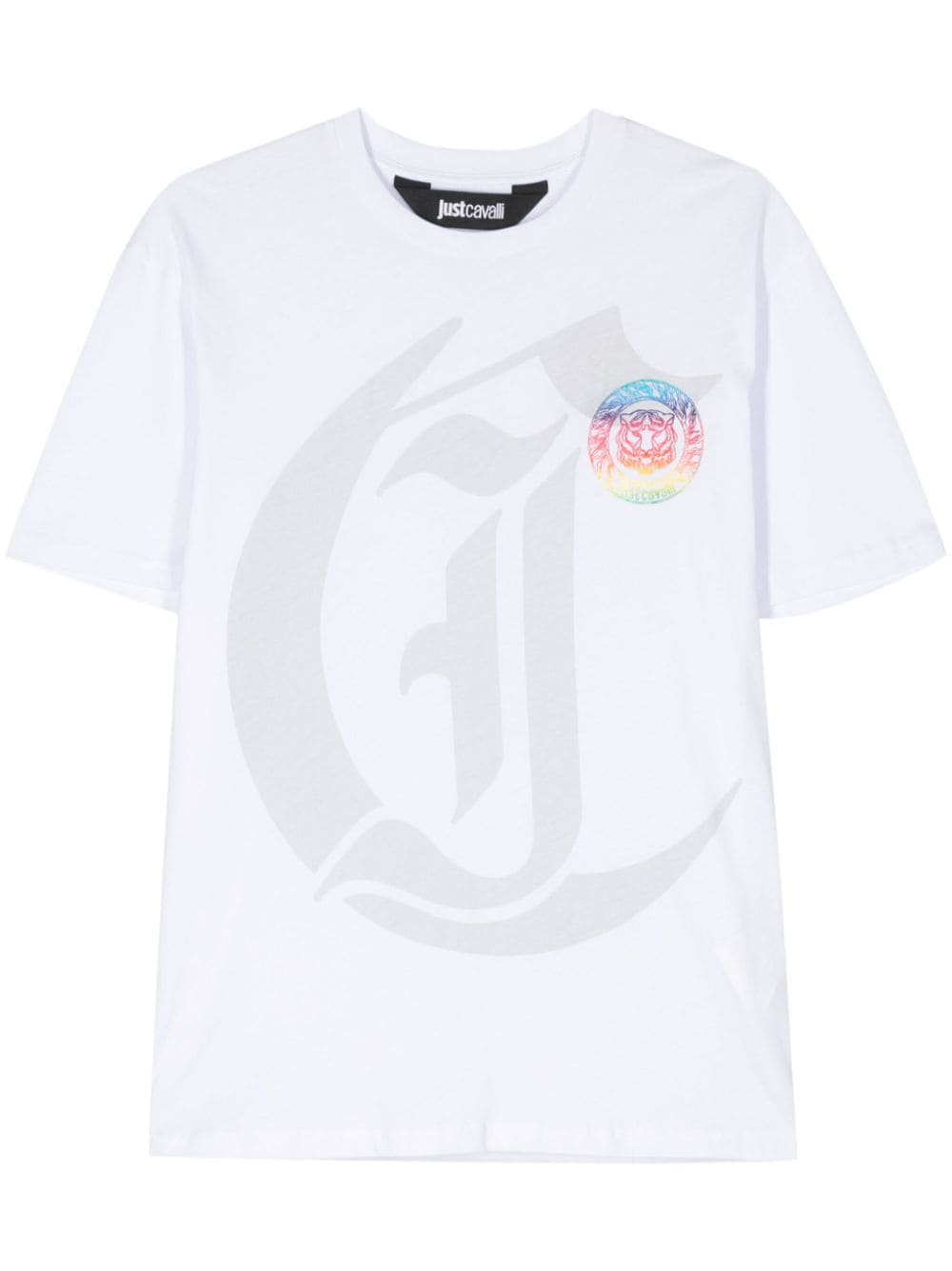 Just Cavalli logo-print cotton T-shirt - White von Just Cavalli