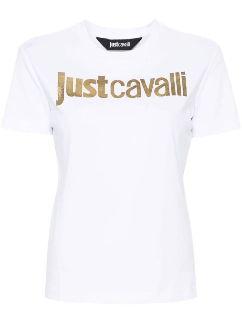 Just Cavalli logo-print cotton T-shirt - White von Just Cavalli