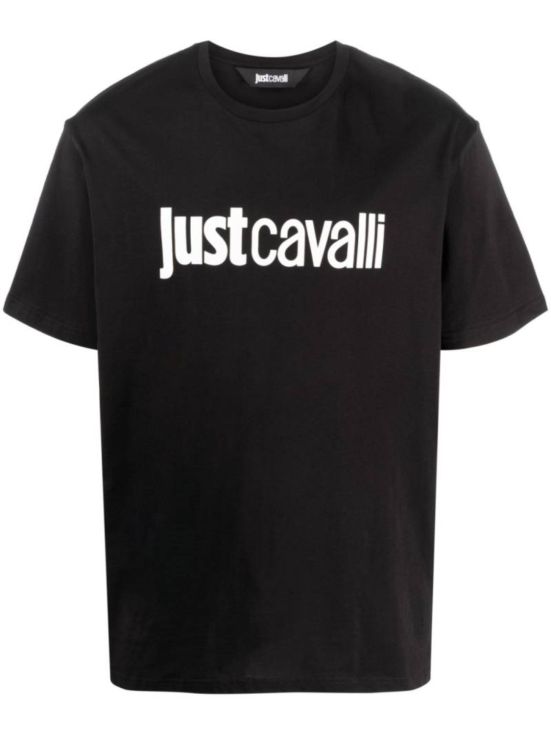 Just Cavalli logo-print cotton t-shirt - Black von Just Cavalli