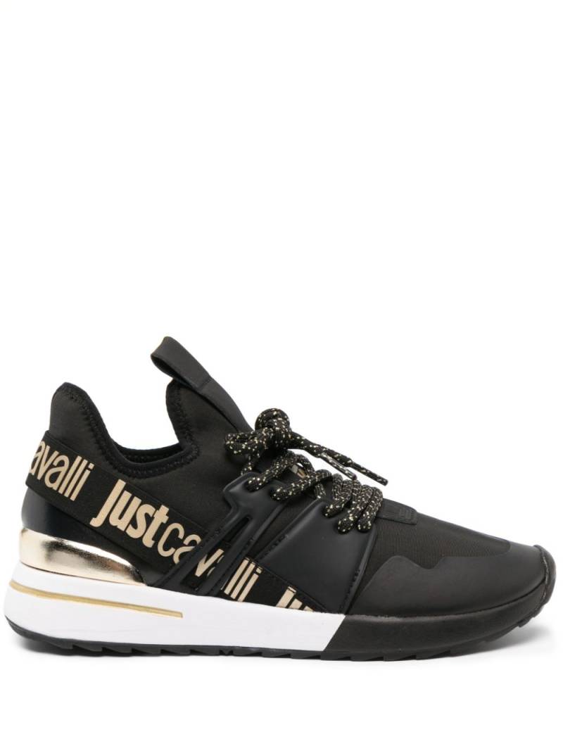 Just Cavalli logo-print low-top sneakers - Black von Just Cavalli