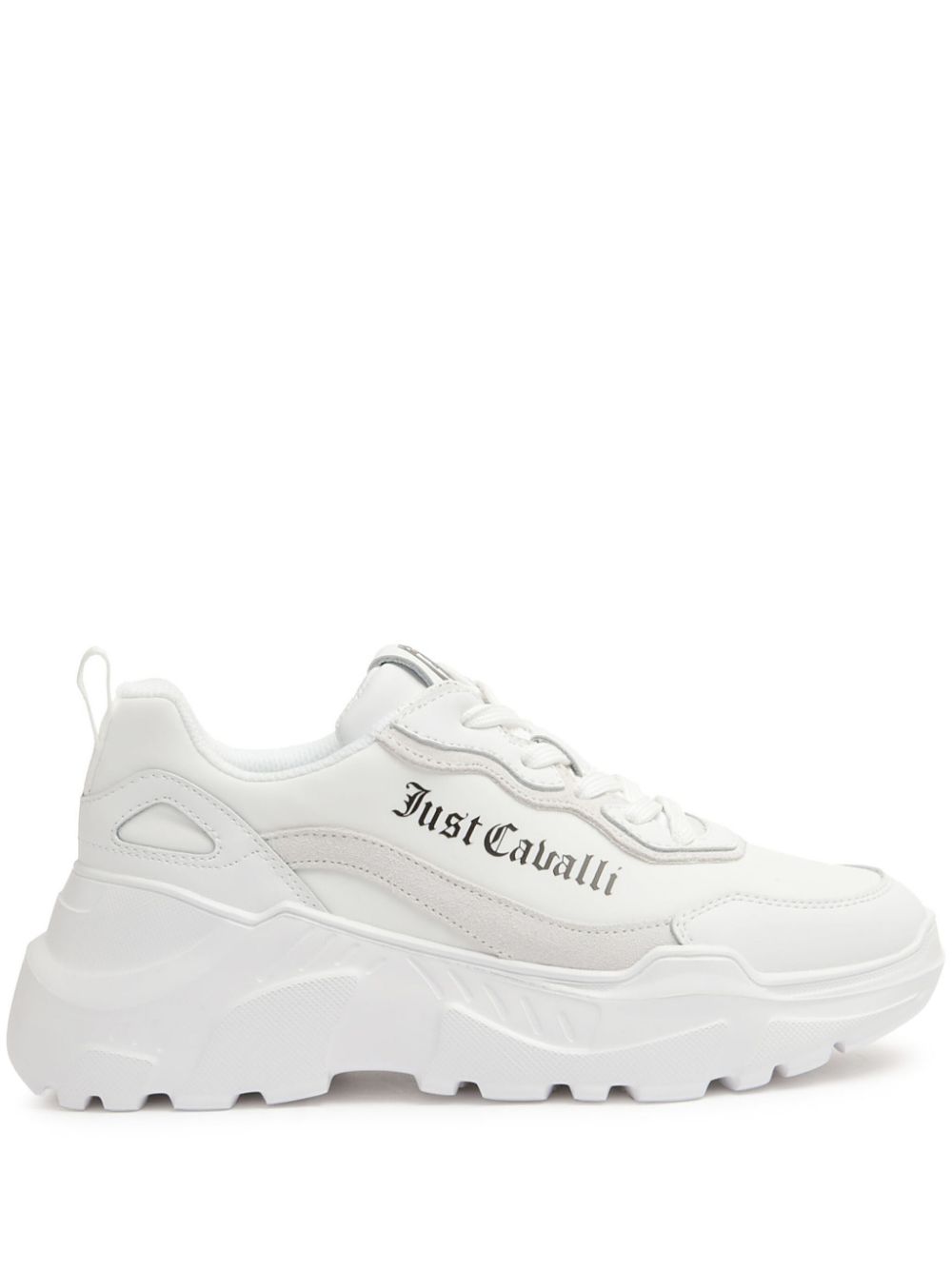 Just Cavalli logo-print panelled sneakers - White von Just Cavalli