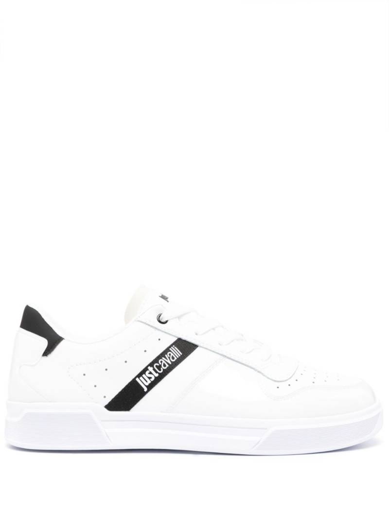 Just Cavalli logo-print panelled sneakers - White von Just Cavalli