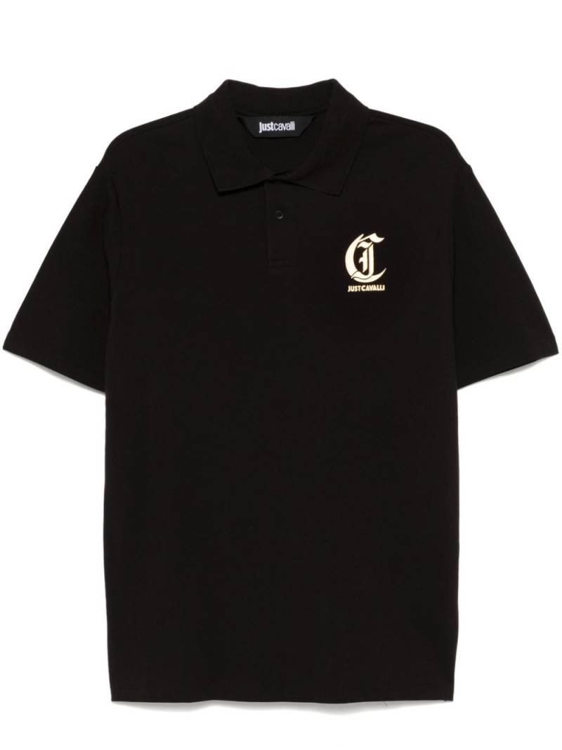 Just Cavalli logo-print polo shirt - Black von Just Cavalli