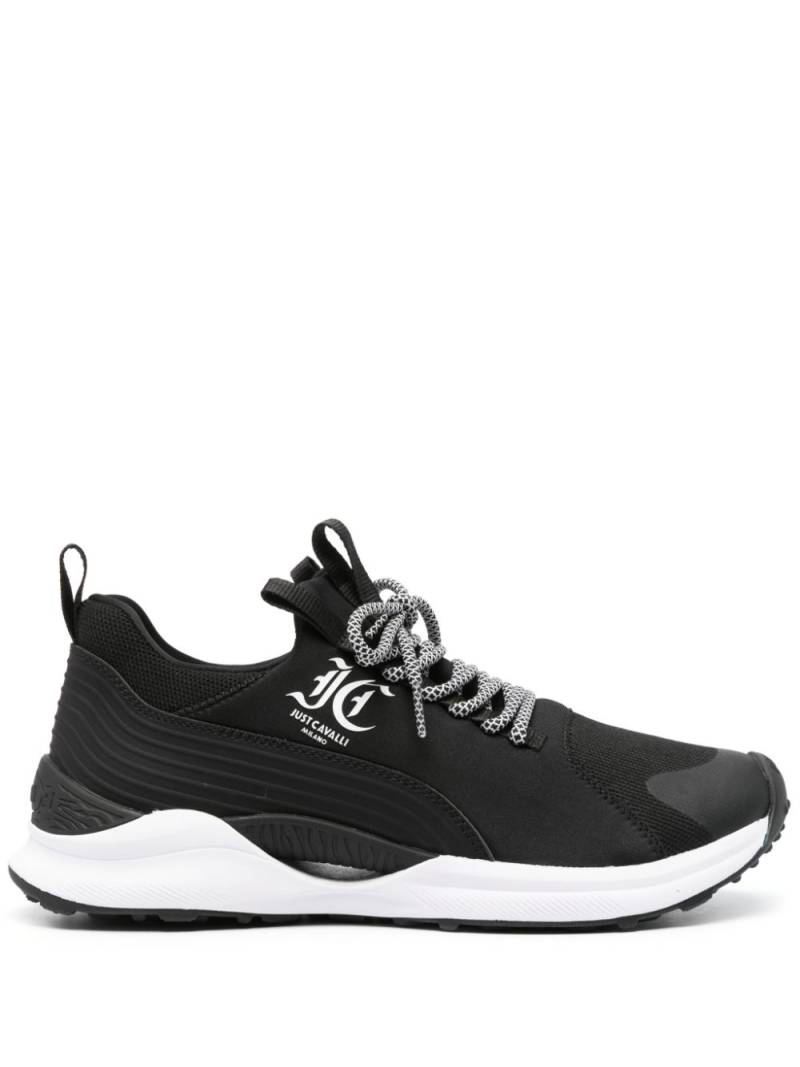 Just Cavalli logo-print running sneakers - Black von Just Cavalli