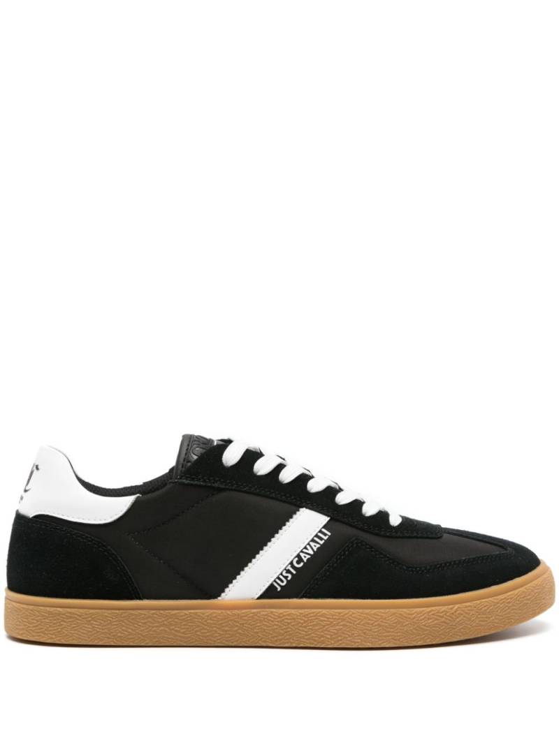 Just Cavalli logo-print suede sneakers - Black von Just Cavalli