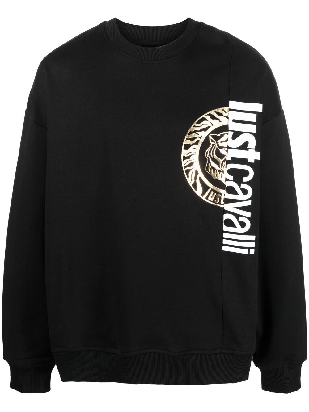 Just Cavalli logo-print sweatshirt - Black von Just Cavalli