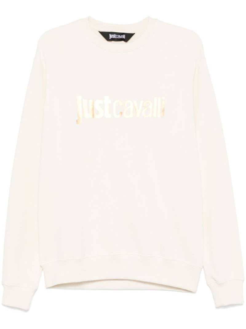 Just Cavalli logo-print sweatshirt - Neutrals von Just Cavalli