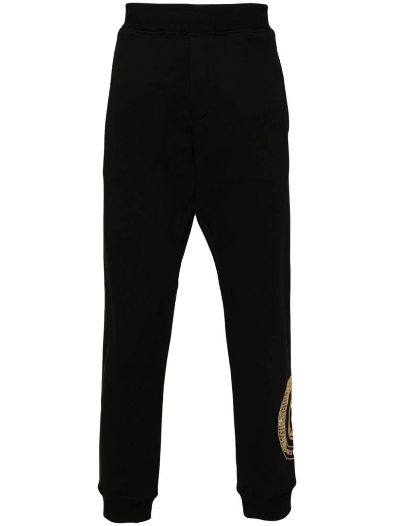 Just Cavalli logo-stamp cotton track pants - Black von Just Cavalli