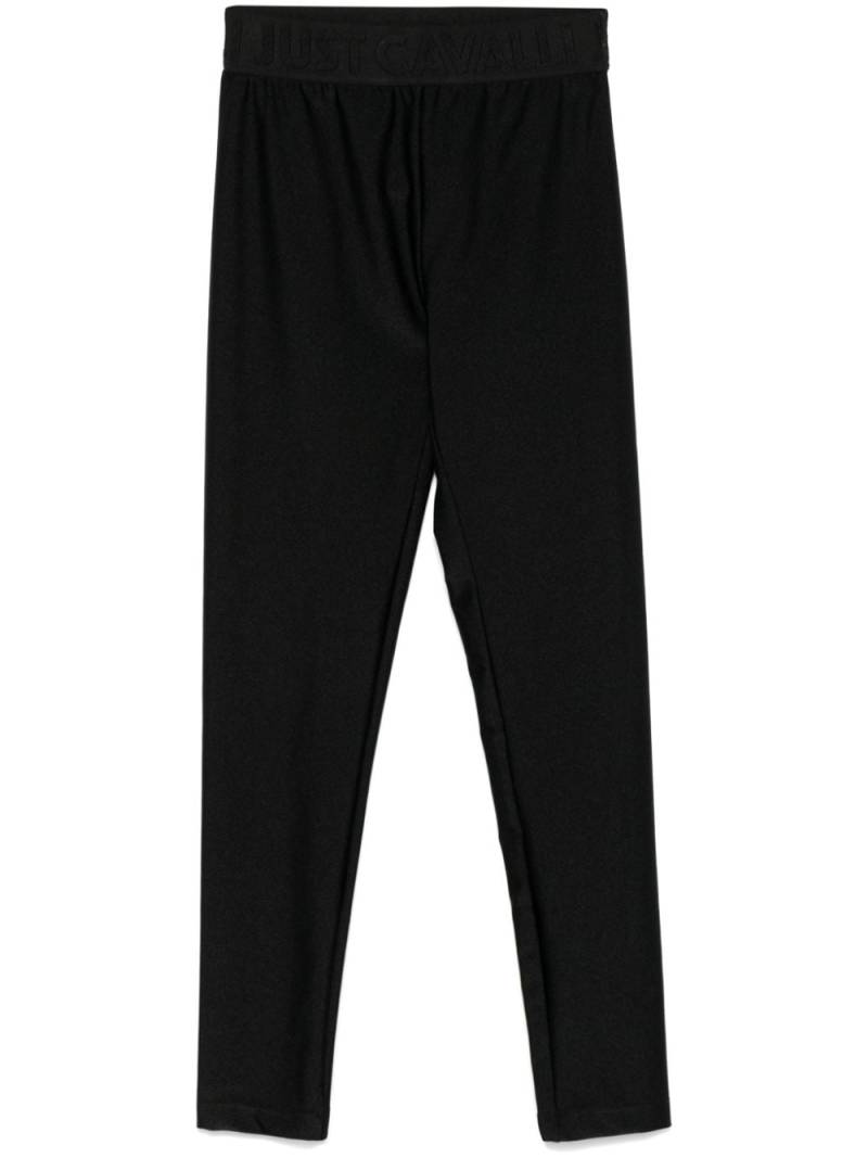 Just Cavalli logo-waistband leggings - Black von Just Cavalli