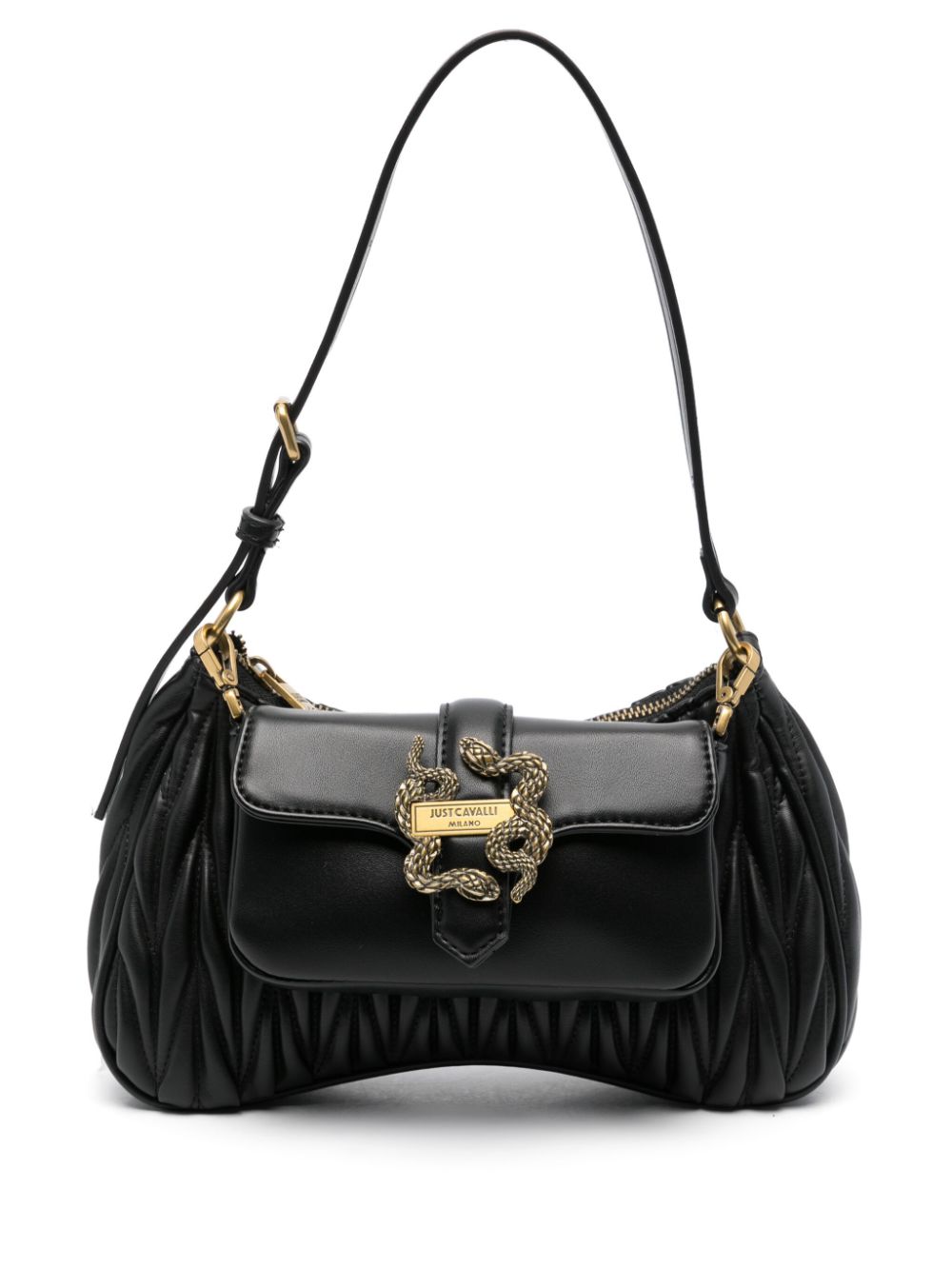 Just Cavalli matelassé-detail shoulder bag - Black von Just Cavalli