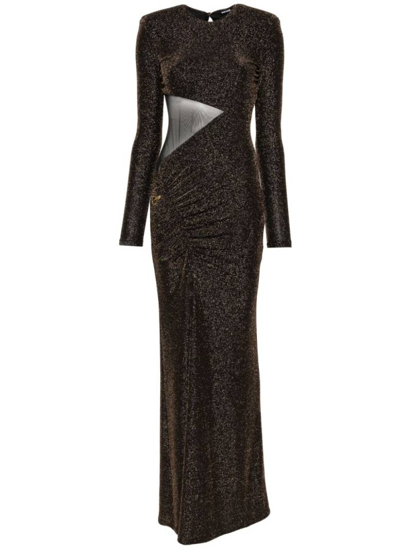 Just Cavalli metallic-threading maxi dress - Gold von Just Cavalli