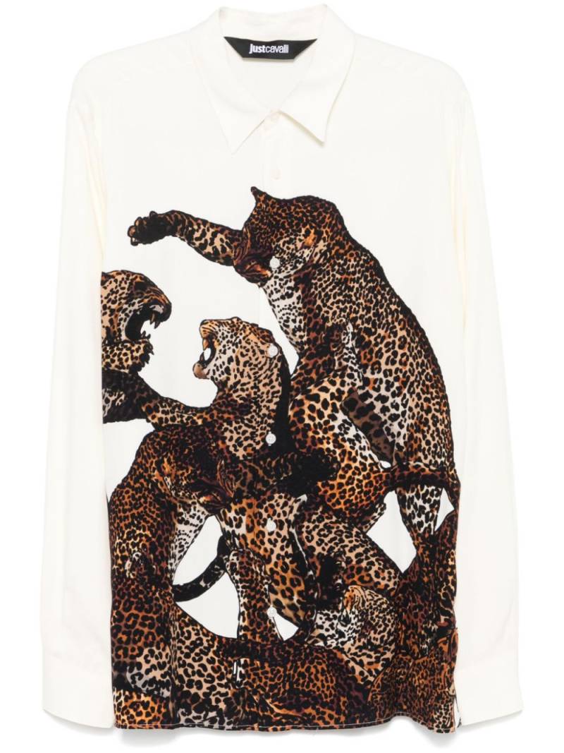 Just Cavalli printed shirt - White von Just Cavalli