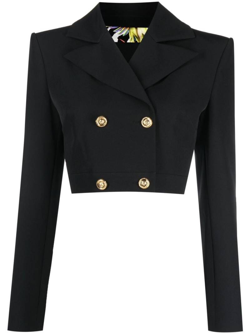 Just Cavalli rhinestone-embellished cropped blazer - Black von Just Cavalli