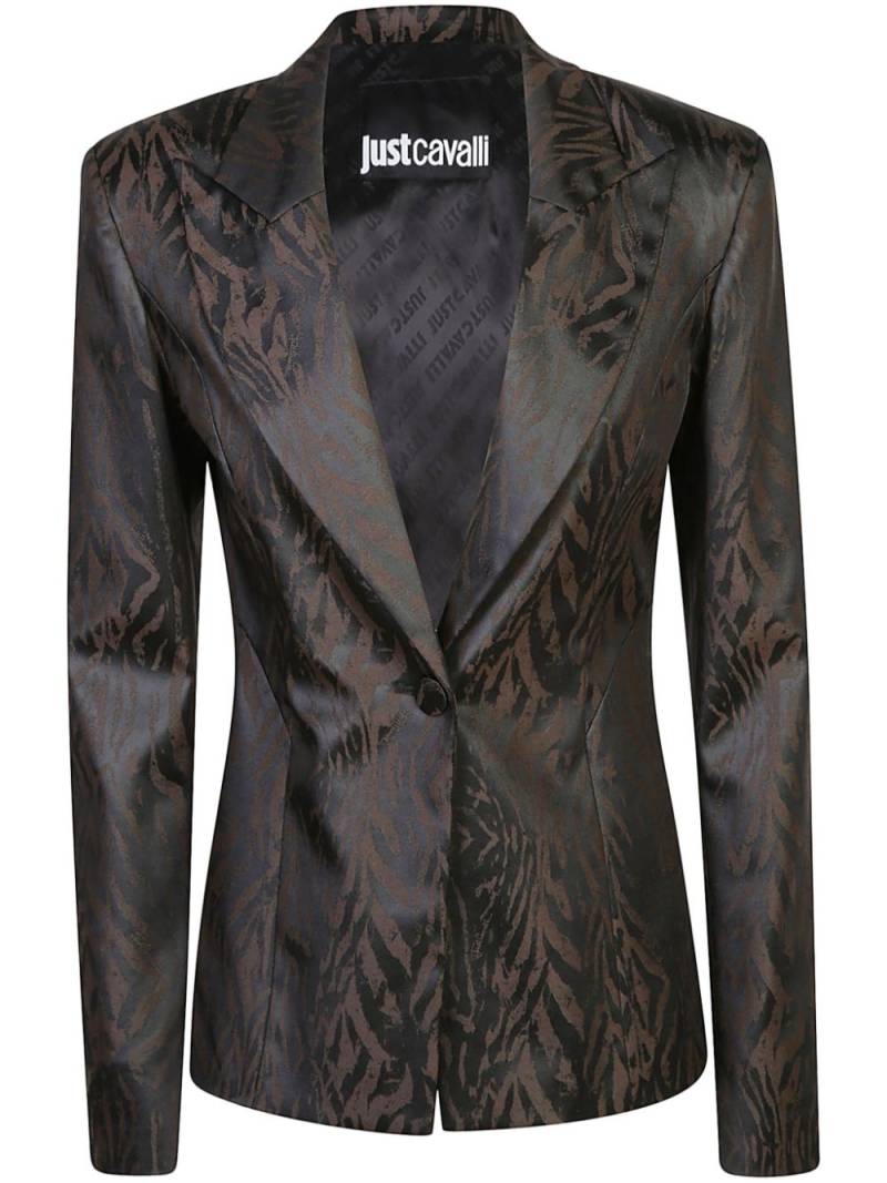 Just Cavalli single-breasted blazer - Black von Just Cavalli