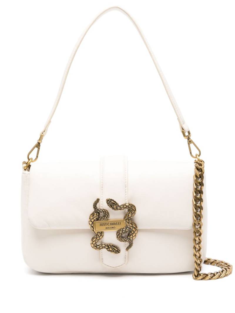 Just Cavalli snake-appliqué crossbody bag - Neutrals von Just Cavalli