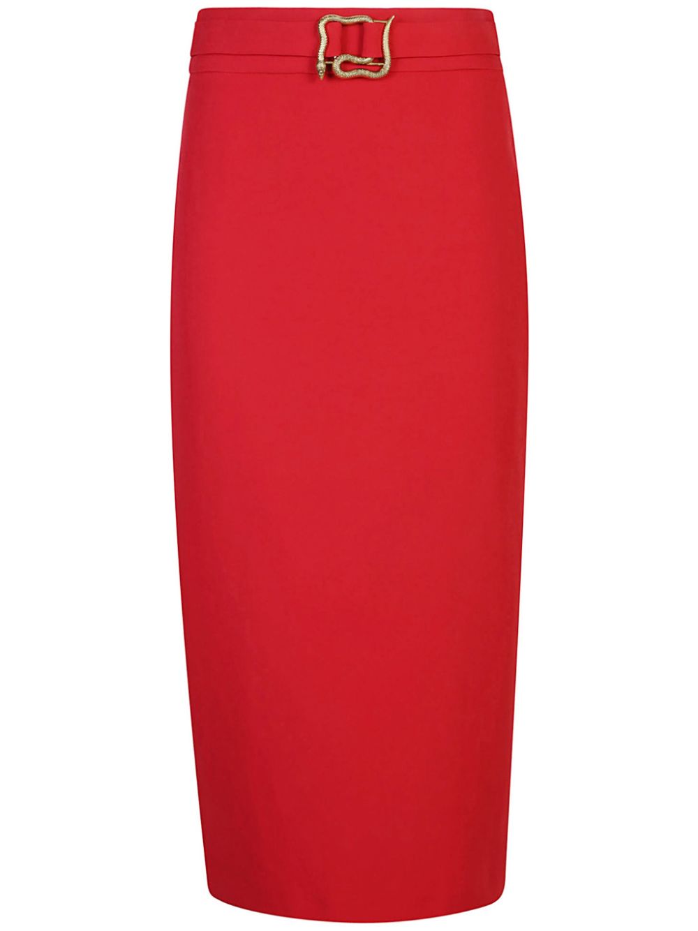 Just Cavalli snake-buckle pencil skirt - Red von Just Cavalli