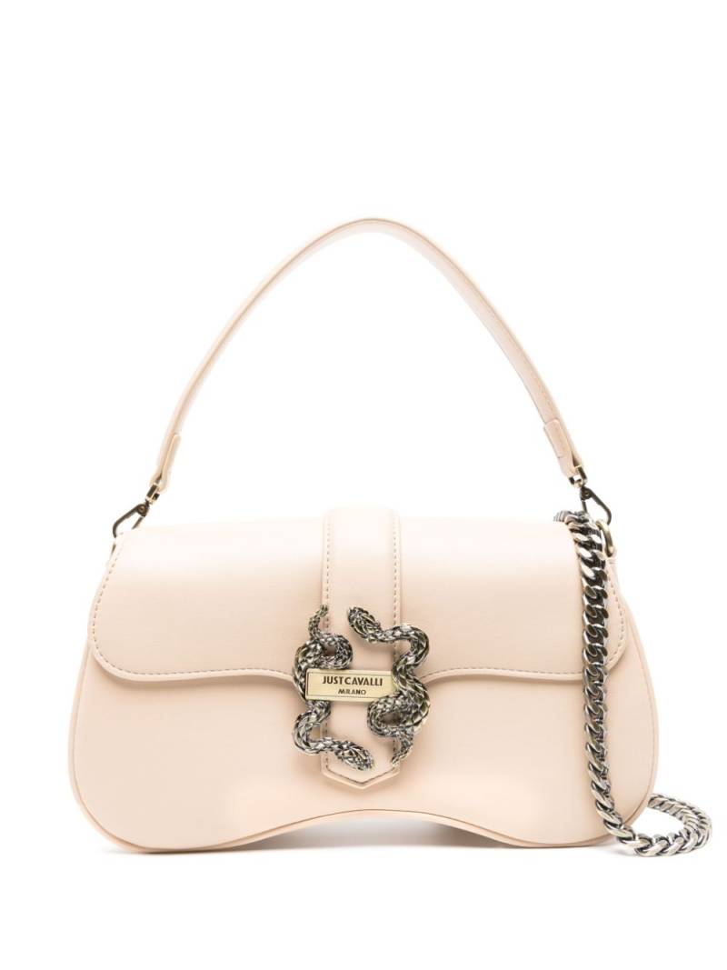 Just Cavalli snake-detail faux-leather bag - Neutrals von Just Cavalli