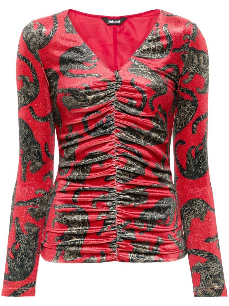 Just Cavalli velvet top - Red von Just Cavalli