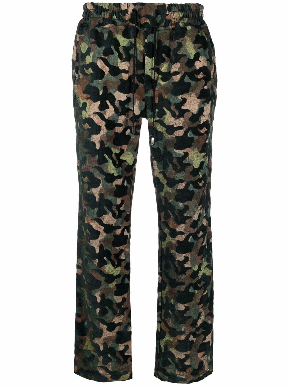 Just Don camouflage-print straight leg trousers - Green von Just Don