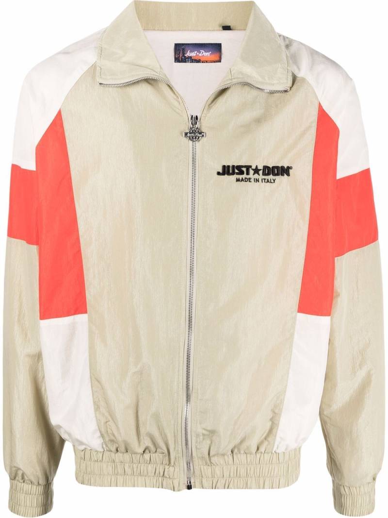 Just Don colour-block panelled windbreaker - Neutrals von Just Don