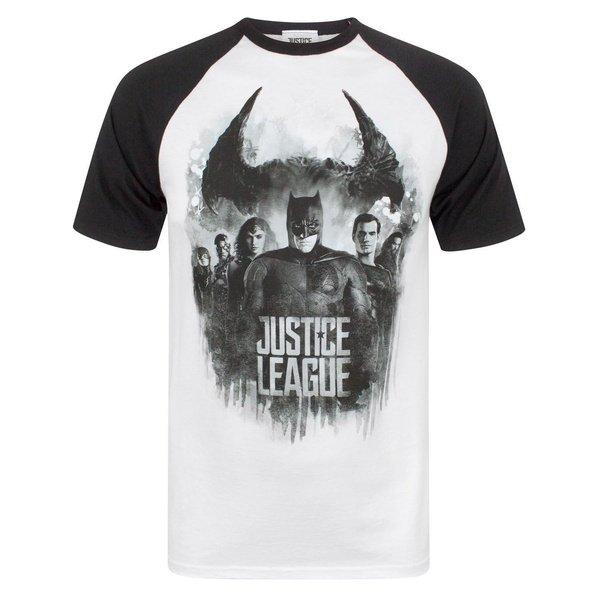 Charakter Line Up Raglan Tshirt Herren Multicolor L von Justice League