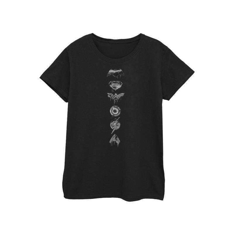 Tshirt Damen Schwarz M von Justice League