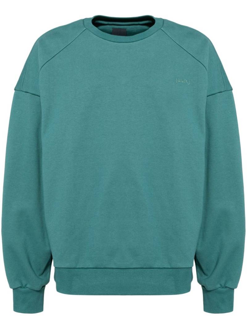 Juun.J COLLAGE DÉ COLLAGE embroidered sweatshirt - Green von Juun.J