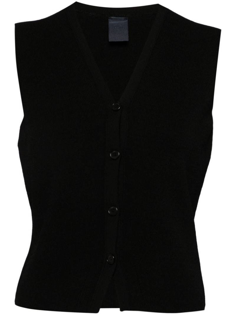 Juun.J V-neck golf vest - Black von Juun.J