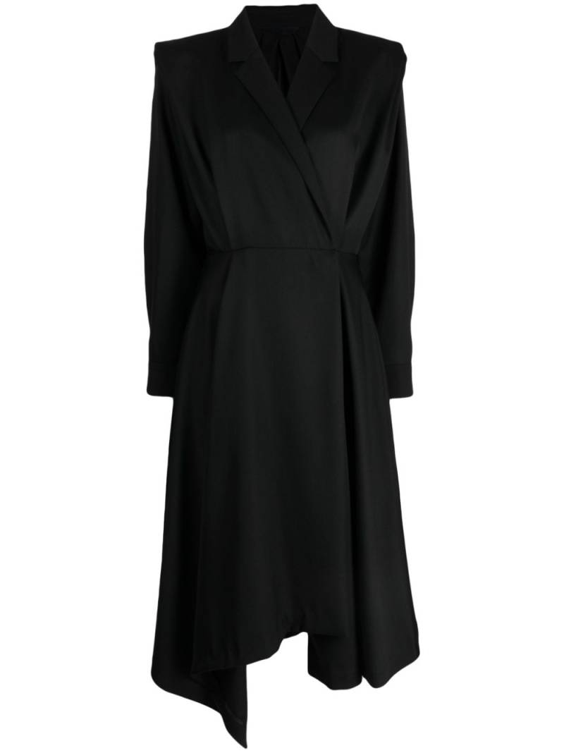 Juun.J V-neck wool dress - Black von Juun.J