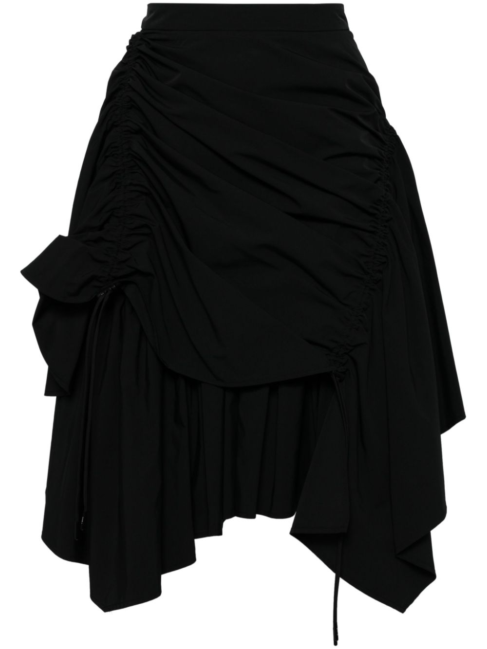 Juun.J asymmetric panelled skirt - Black von Juun.J