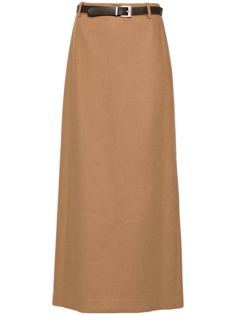 Juun.J belted maxi skirt - Neutrals von Juun.J