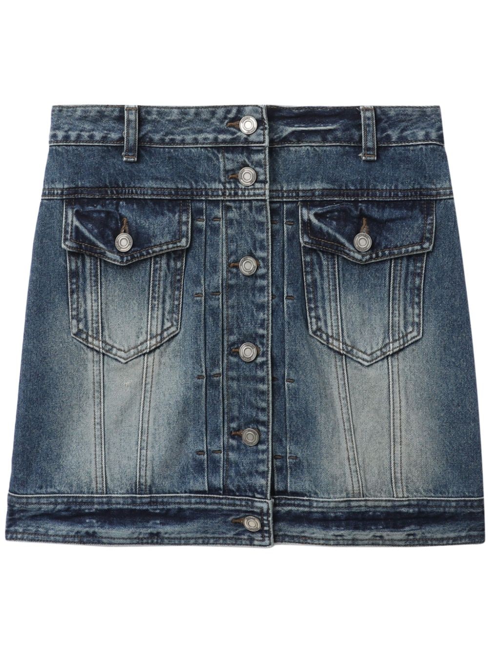 Juun.J button-up denim skirt - Blue von Juun.J