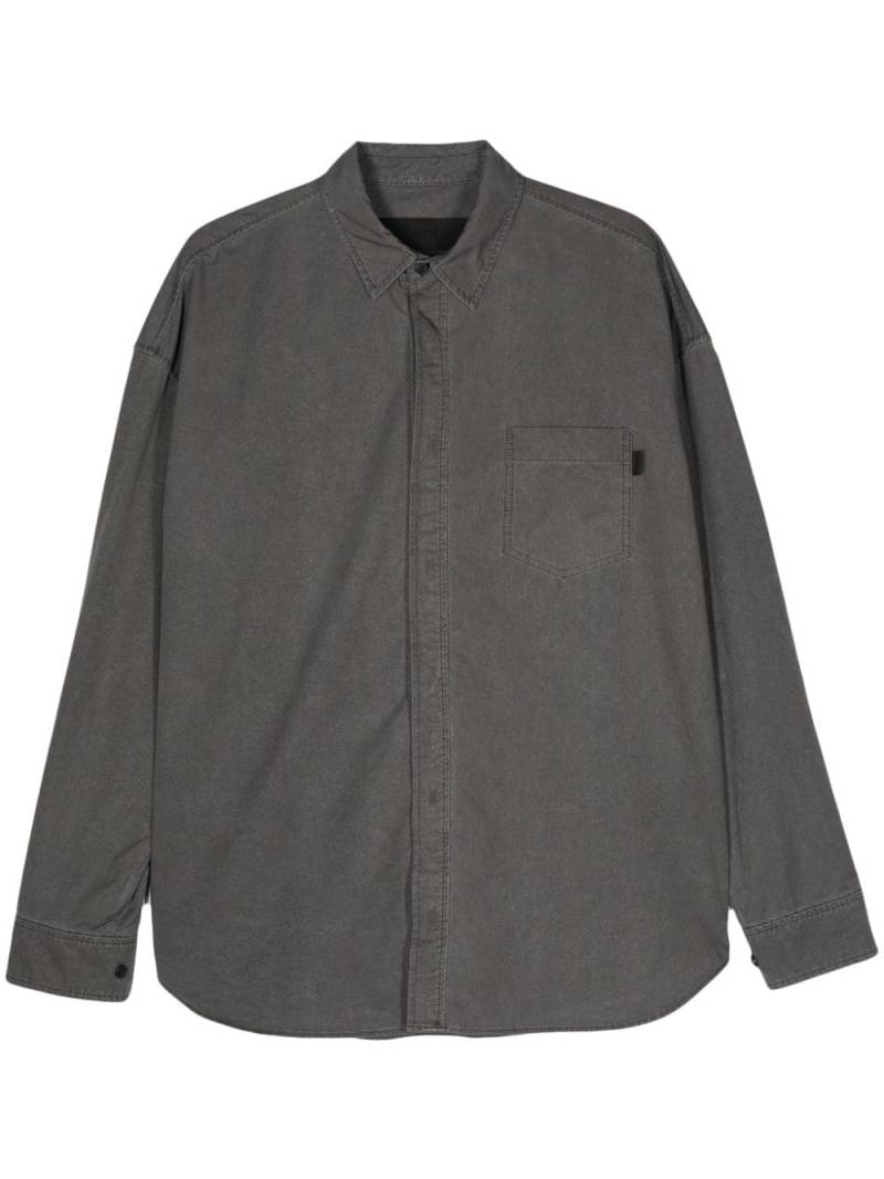 Juun.J dyed taffeta shirt - Grey von Juun.J