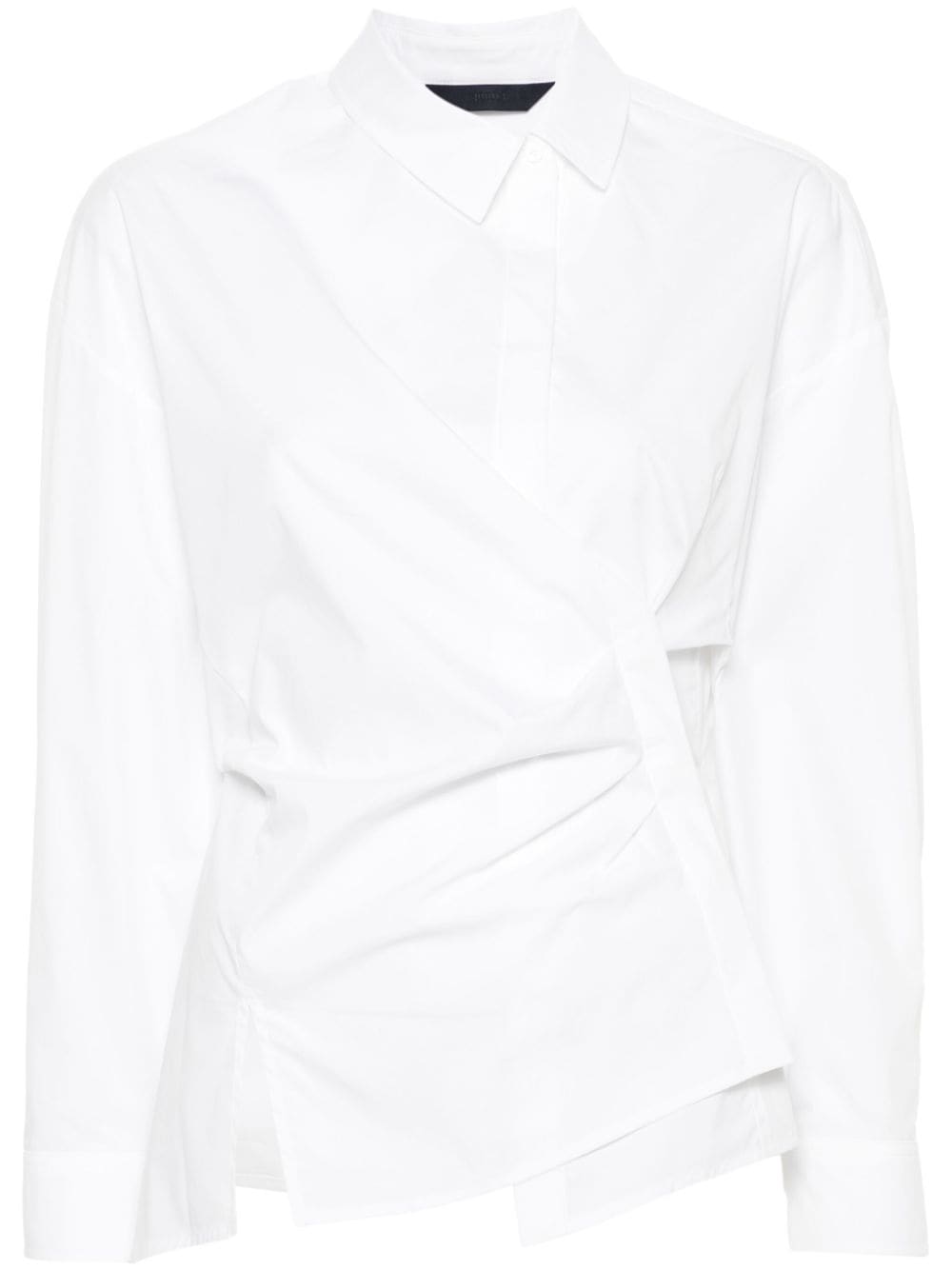 Juun.J gathered shirt - White von Juun.J