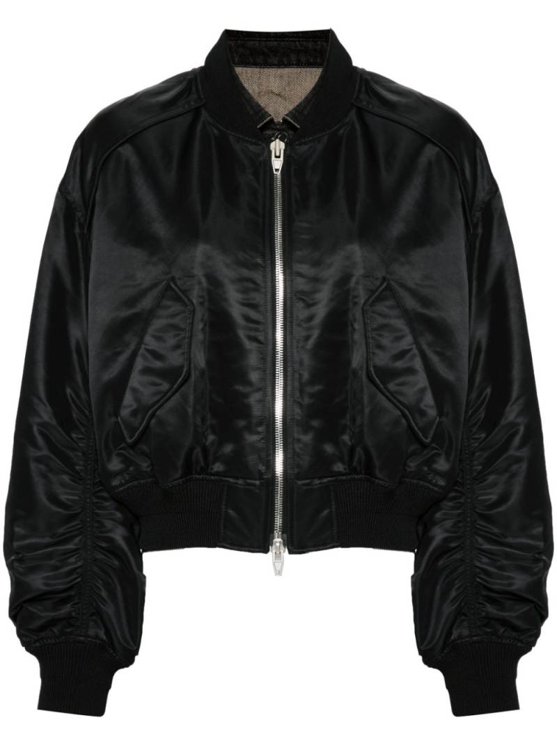 Juun.J layered bomber jacket - Black von Juun.J