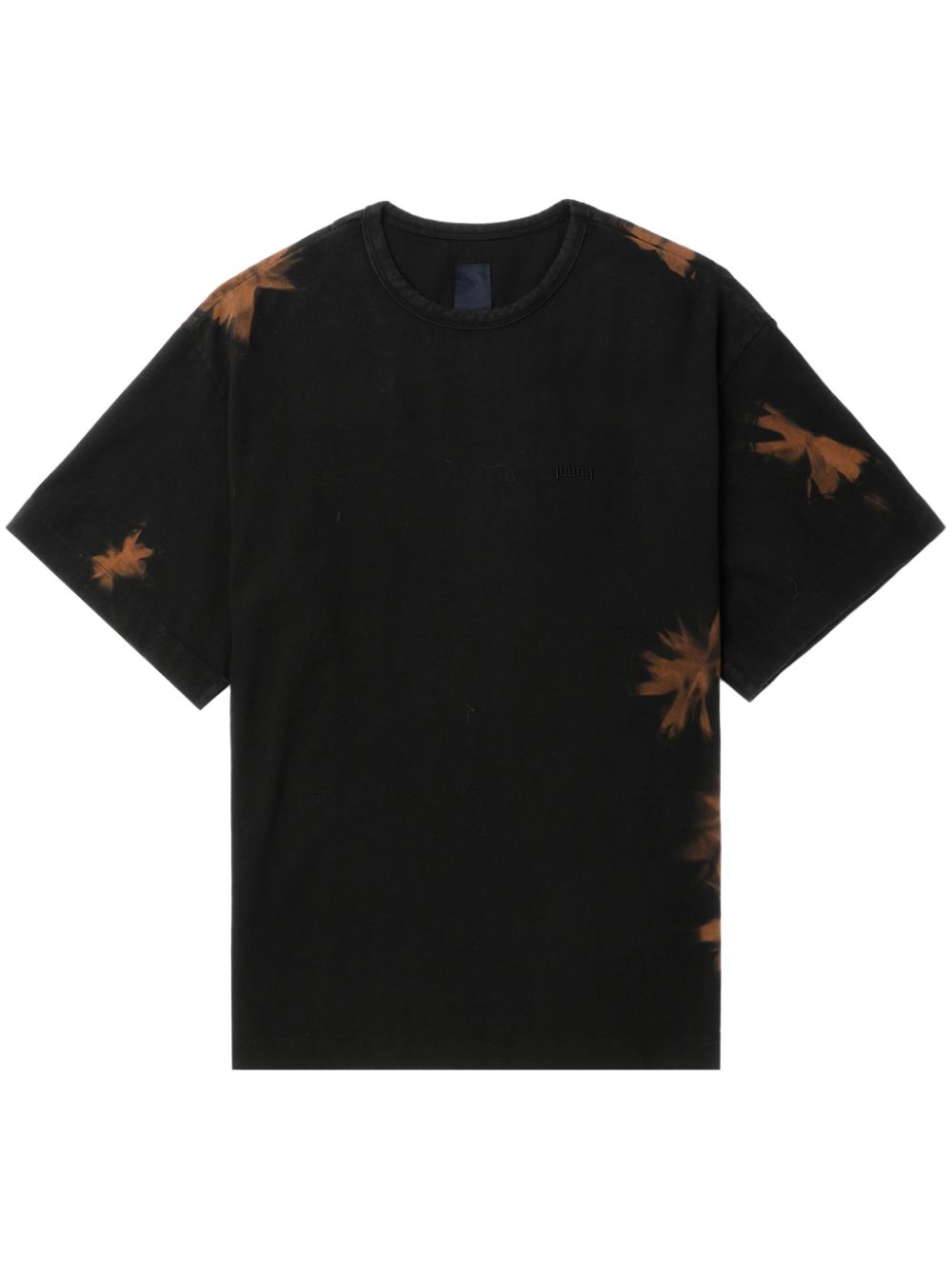 Juun.J leaf-print t-shirt - Black von Juun.J