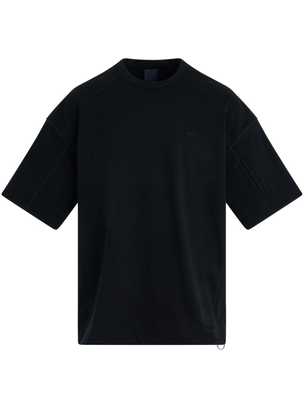 Juun.J logo-embroidered T-shirt - Black von Juun.J