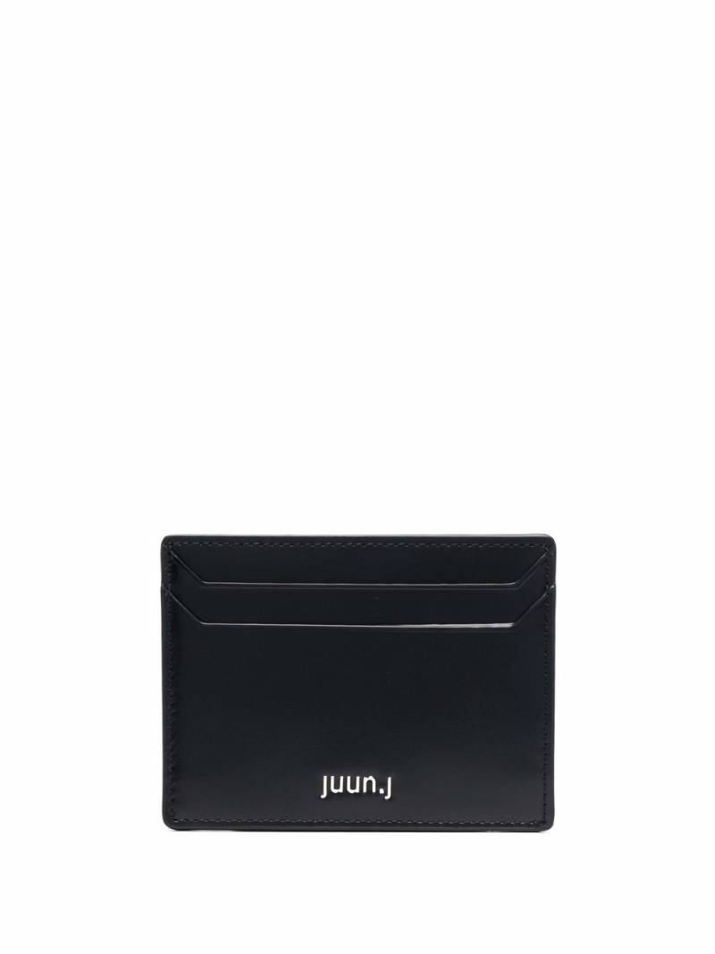 Juun.J logo plaque cardholder - Black von Juun.J