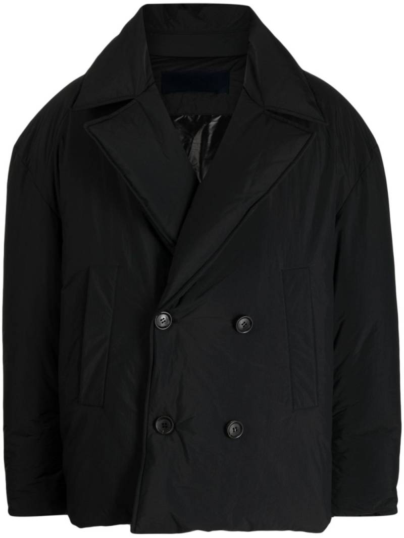 Juun.J notched-lapels padded jacket - Black von Juun.J